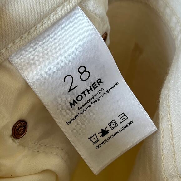 MOTHER The Insider Ankle Fray in Natural Size 28 - Picture 6 of 7